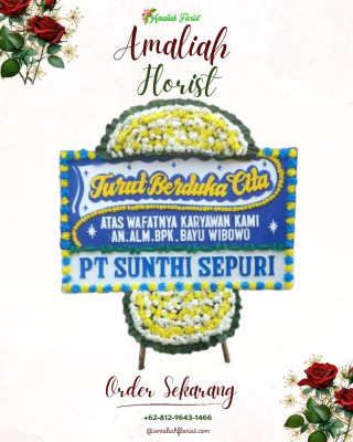 Papan Bunga Duka di Cilendek Timur