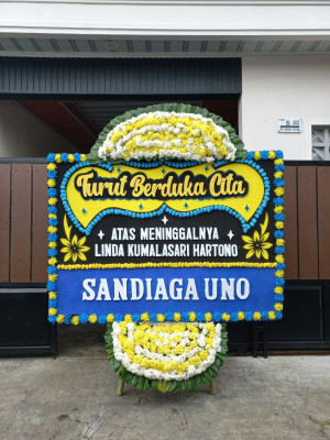 Papan Bunga Duka di Cilendek Timur
